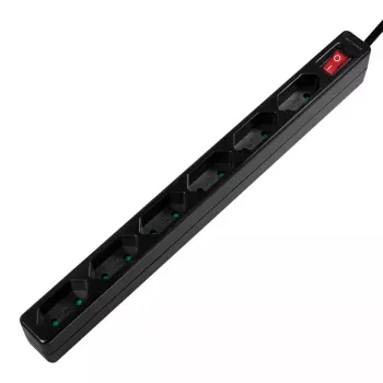 Prolunga elettrica LogiLink LPS232B 1,5m 6 uscite AC per interni nero