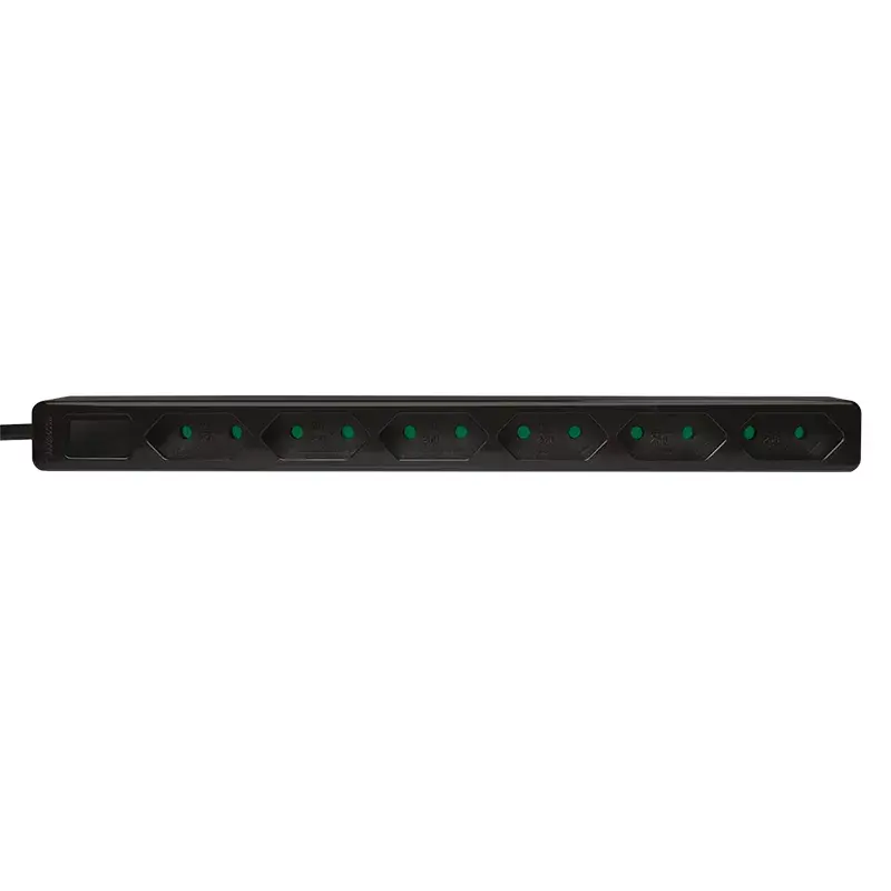 Prolunga elettrica LogiLink LPS231B 1,5m 6 uscite AC per interni nero