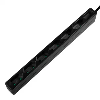 Prolunga elettrica LogiLink LPS231B 1,5m 6 uscite AC per interni nero