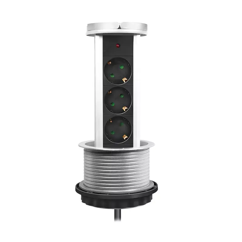 Prolunga elettrica LogiLink LPS235A 1,8 m 3 prese AC per interni nero argento