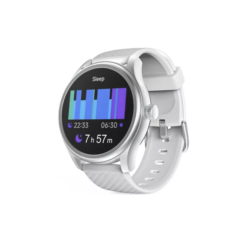 Smartwatch Hama Fit Watch 5010, LCD da 1,38 pollici (3,51 cm), 46 mm, frequenza cardiaca, SpO2, IP68, Bluetooth, argento