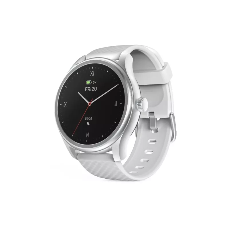 Smartwatch Hama Fit Watch 5010, LCD da 1,38 pollici (3,51 cm), 46 mm, frequenza cardiaca, SpO2, IP68, Bluetooth, argento