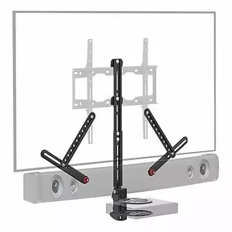 Supporto per apparecchi AV Barkan E850, 1 vano, nero, altezza 565 mm, portata 6,5 kg