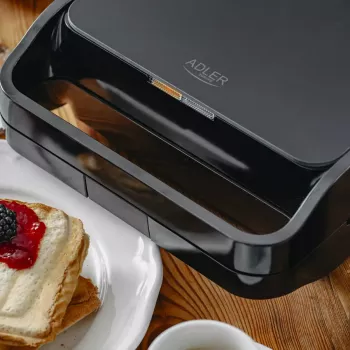 Sandwich maker 2-in-1 Adler AD 3070b — 850 W, 2 piastre, nero