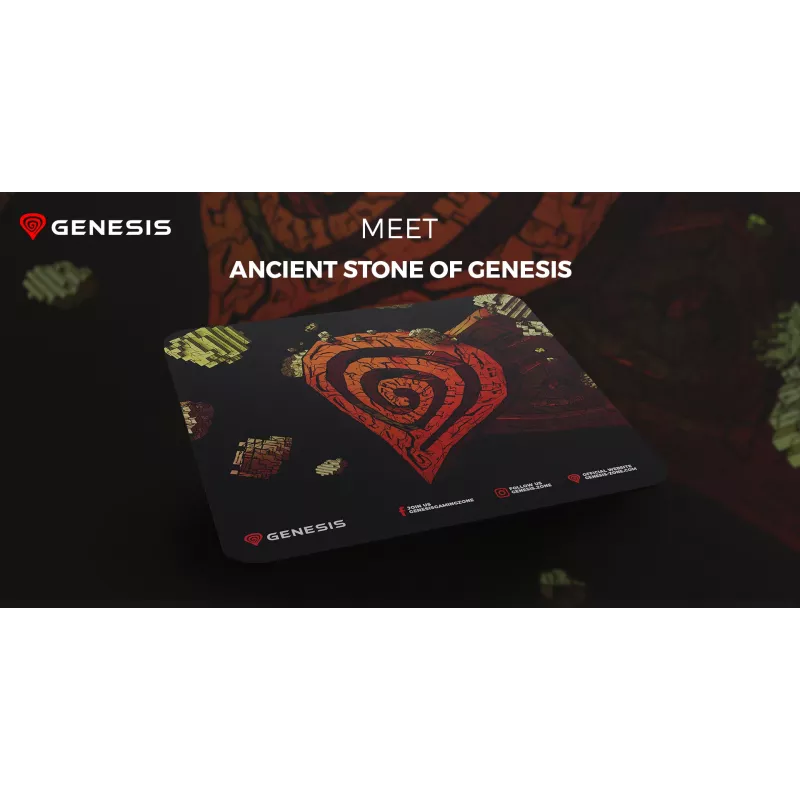 GENESIS Ancient Stone, multicolore, immagine, tessuto, gomma, tappetino per mouse da gaming