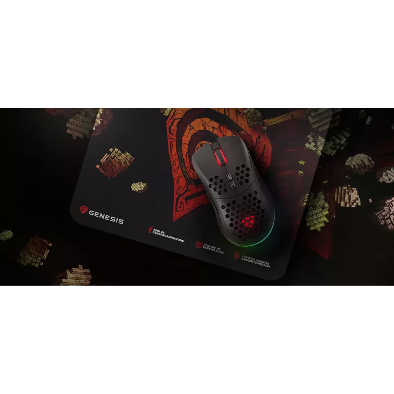 GENESIS Ancient Stone, multicolore, immagine, tessuto, gomma, tappetino per mouse da gaming