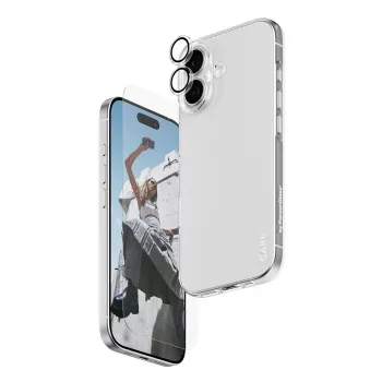 Bundle combo 3-in-1 PanzerGlass per iPhone 17 – protezione display, protezione lenti fotocamera e custodia