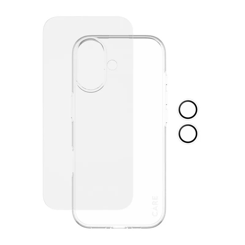 Bundle combo 3-in-1 PanzerGlass per iPhone 17 – protezione display, protezione lenti fotocamera e custodia