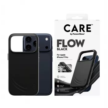 Custodia protettiva PanzerGlass CARE by Feature FLOW Case nero compatibile MagSafe per iPhone 17 Pro