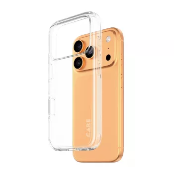 Custodia protettiva PanzerGlass CARE by Flagship custodia trasparente Urban Explorer con cornice chiara per iPhone 17 Pro