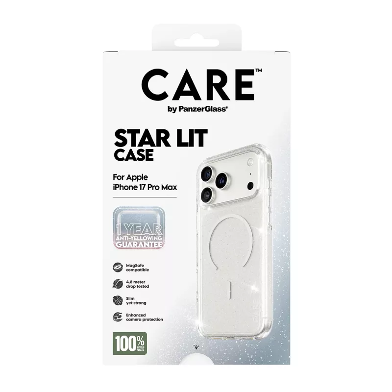 Cover PanzerGlass CARE by Flagship Case Urban Explorer Star Lit White compatibile MagSafe iPhone 17 Pro Max