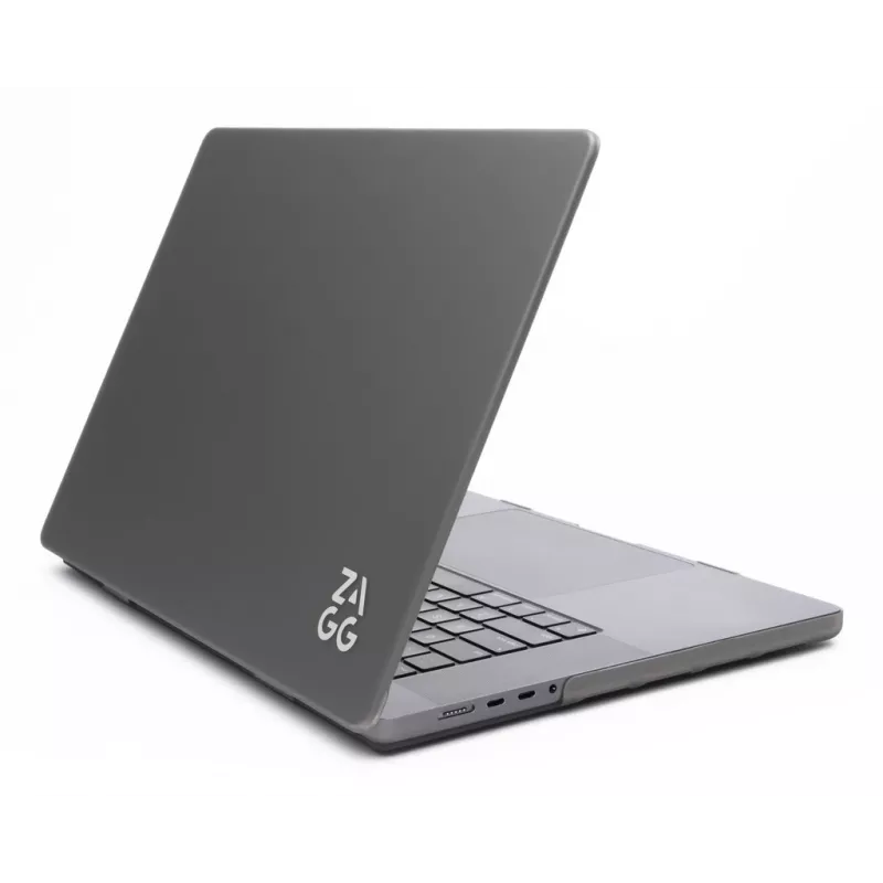 Custodia rigida Zagg per MacBook Pro 14 M3/M2/M1 — finitura Smoke, custodia protettiva a incastro