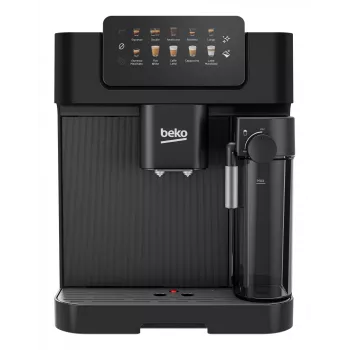 Beko CEG7304B CaffeExperto macchina per caffè automatica con lancia vapore, macchina per espresso, 2 l, chicchi di caffè, macinacaffè integrato, 1350 W, nero, argento