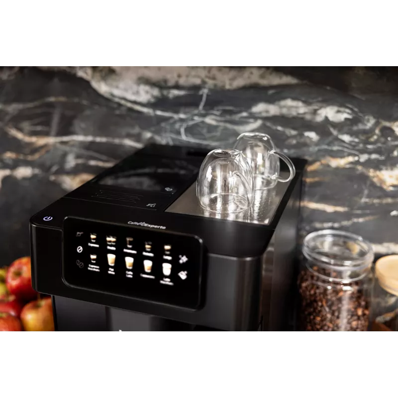 Beko CEG7304B CaffeExperto macchina per caffè automatica con lancia vapore, macchina per espresso, 2 l, chicchi di caffè, macinacaffè integrato, 1350 W, nero, argento