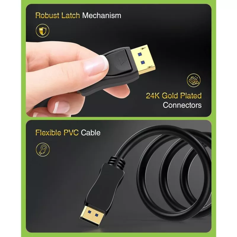 Cavo DisplayPort Techly ICOC-DSP-A21-020 2 m nero