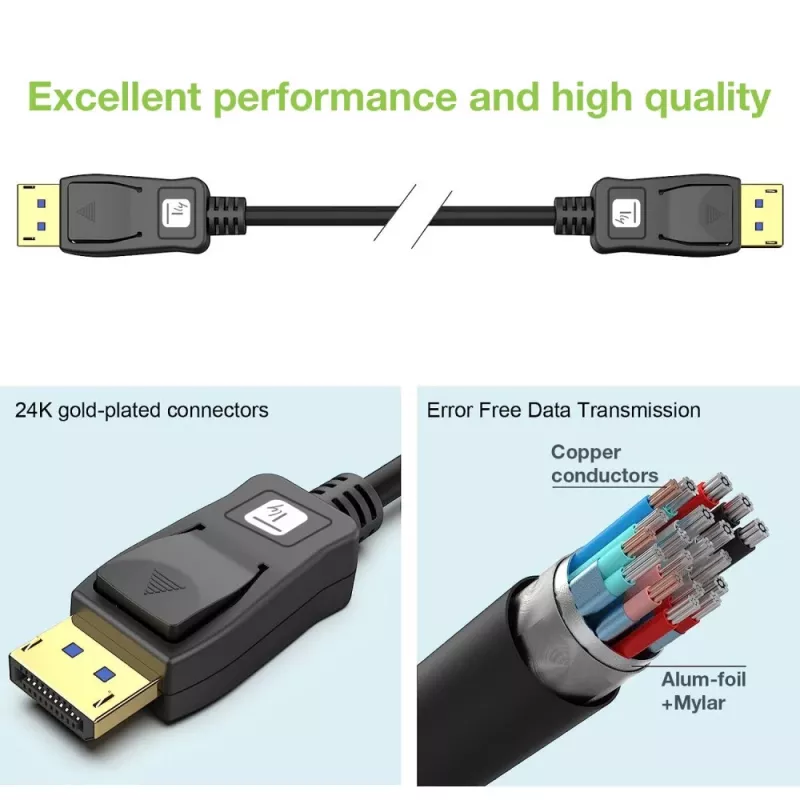 Cavo DisplayPort Techly ICOC-DSP-A21-020 2 m nero
