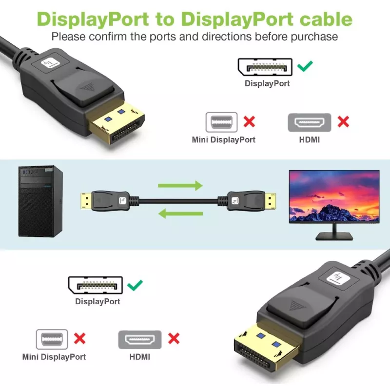 Cavo DisplayPort Techly ICOC-DSP-A21-020 2 m nero