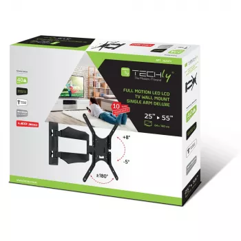 Supporto da parete per TV Techly ICA-PLB 271M 132,1 cm (52 pollici) nero