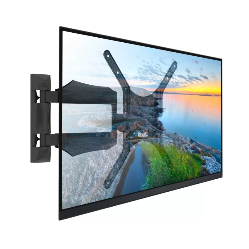 Techly ICA-PLB 271M supporto da parete per TV 25-52 pollici, girevole e inclinabile, slim, 40 kg, nero
