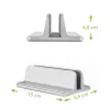 Techly ICA-TBL 010 supporto verticale in alluminio per laptop fino a 17 pollici, larghezza regolabile