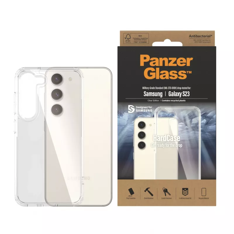 PanzerGlass ® HardCase trasparente Samsung Galaxy S23, cover, Samsung, Samsung - Galaxy S23, trasparente