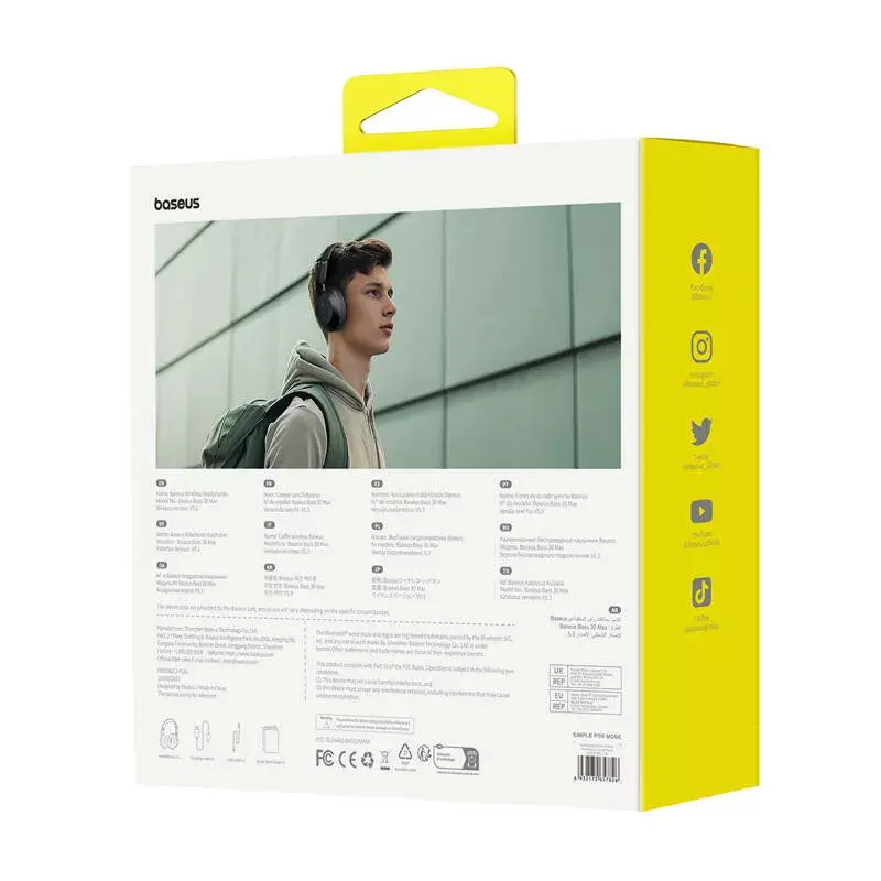Cuffie Baseus Bass 30 Max Wireless