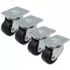 Set di rotelle per rack QOLTEC 4 pezzi senza freno modello 54508