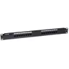 Patch panel Intellinet, Cat6, UTP, 16 porte, 1U, nero
