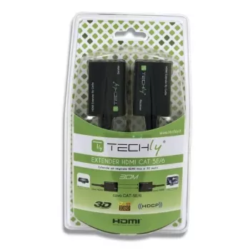 Amplificatore Techly HDMI Cat 5e / 6 compatto 30m IDATA EXT-E30D