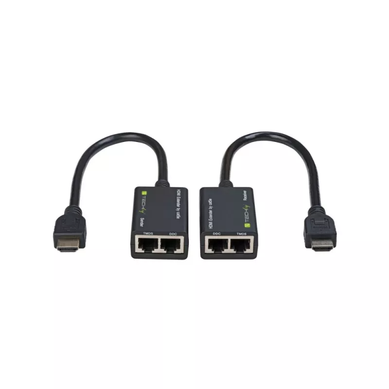Amplificatore Techly HDMI Cat 5e / 6 compatto 30m IDATA EXT-E30D