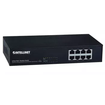 Switch Intellinet 8 porte Fast Ethernet PoE+, 8 porte PoE, 1,6 Gbit/s