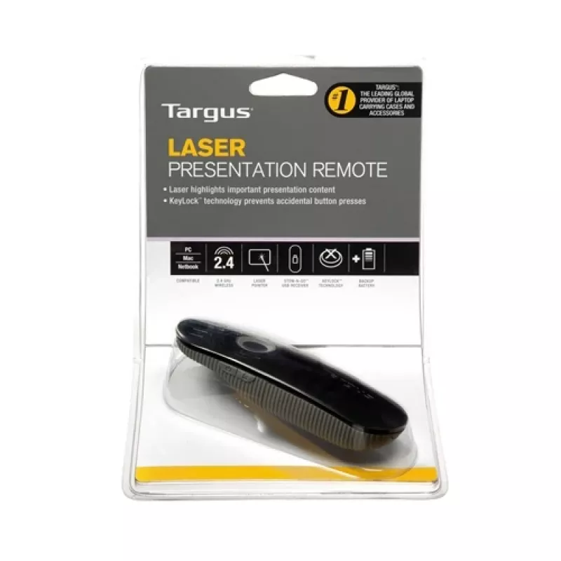 Presentatore wireless Targus AMP13EU, 2,4 GHz, portata 15 m, nero/grigio