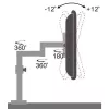 Supporto da tavolo Techly per monitor 13-27 pollici braccio lungo inclinabile ICA-LCD 502BK