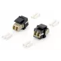 Equip 125570 adattatore Keystone in fibra ottica, LC Duplex, LC/LC, beige/nero, 17,8 x 29 mm, confezione da 8 pezzi