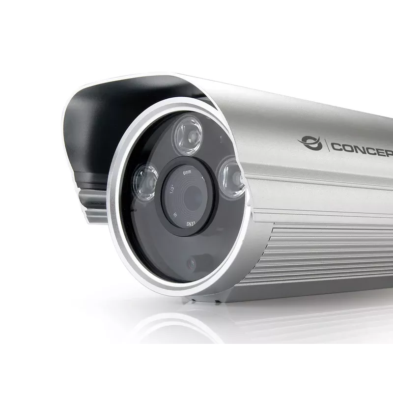 Conceptronic CIPCAM720ODWDR telecamera IP cloud wireless, da esterno, cilindrica, 720p HD, WDR, IP66, IR fino a 50 m, microSD da 8 GB
