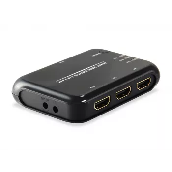 Switch HDMI 1.4 Equip 3x1, HDMI, plastica, nero, IR, 7.1 canali, DTS-HD, Dolby TrueHD