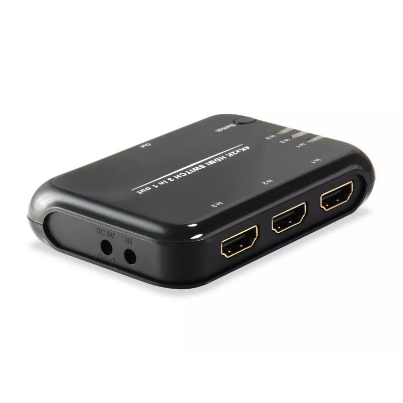 Switch HDMI 1.4 Equip 3x1, HDMI, plastica, nero, IR, 7.1 canali, DTS-HD, Dolby TrueHD