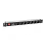 Equip 333309 ciabatta 1,8 m 7 prese AC per interni nero, bianco