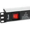 Equip 333309 ciabatta 1,8 m 7 prese AC per interni nero, bianco