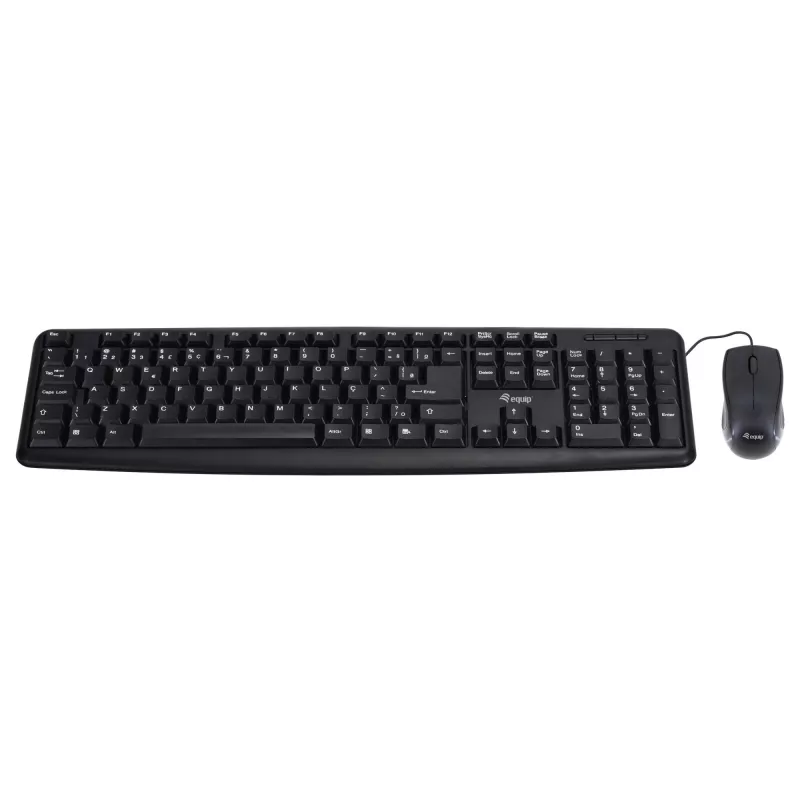 Equip 245200 tastiera mouse inclusi ufficio USB QWERTZ tedesco nero