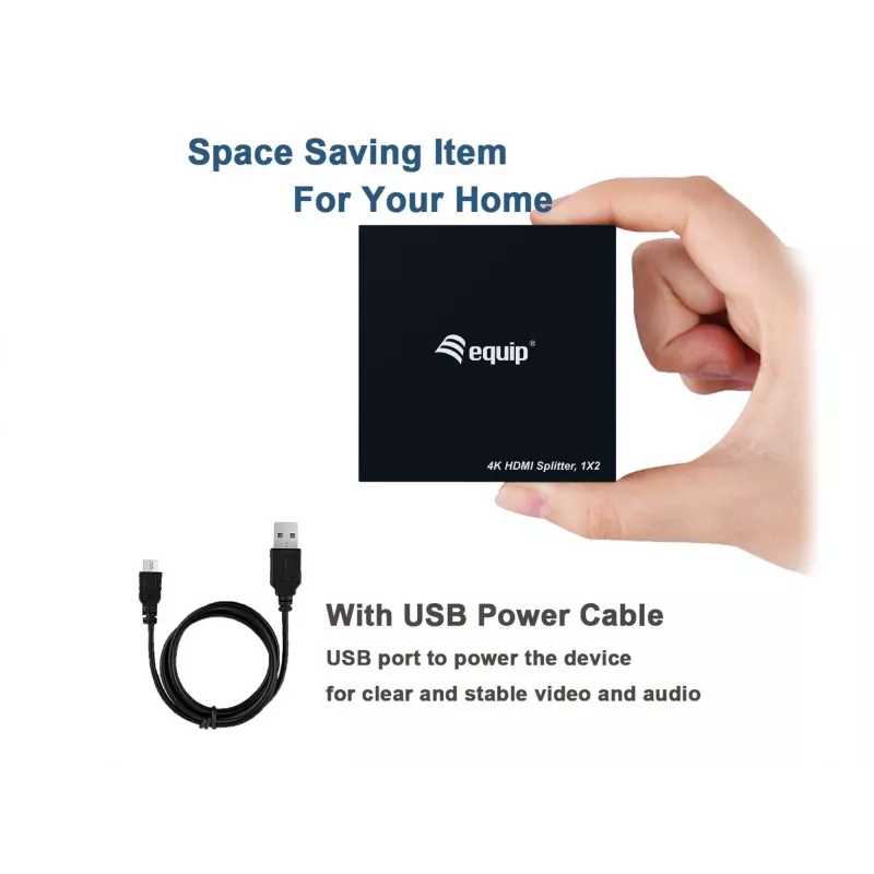 Equip 332715 splitter video HDMI 2x HDMI