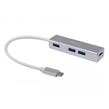 Equip hub USB-C a 4 porte USB 3.0, USB 3.2 Gen 1 (3.1 Gen 1) Type-C, USB 3.2 Gen 1 (3.1 Gen 1) Type-A, 5000 Mbit/s, argento, alluminio, Windows 10, Windows 7, Windows 8