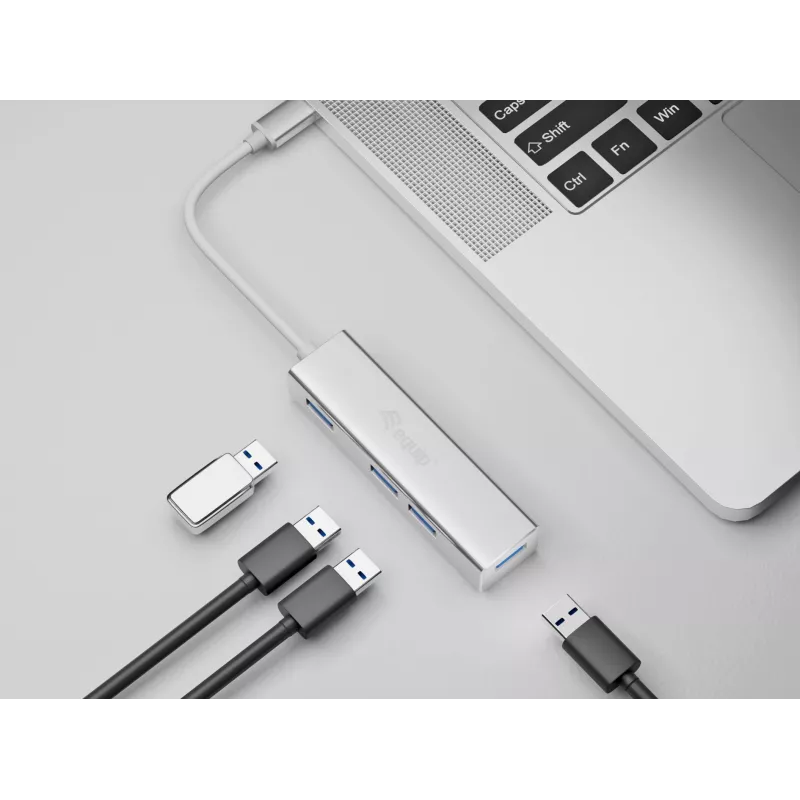 Equip 128958 hub da USB-C a 4 porte USB 3.0, USB 3.2 Gen 1, USB Type-A, 5 Gbps