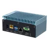 Shuttle Edge PC SPCEL02, Intel Celeron J6412, 1x HDMI, 2x 2.5G LAN, 1x COM, DIO (4x in, 4x out), 3x USB, 2x M.2, 12-24V, funzionamento continuo 24/7, senza ventola, incl. staffa VESA e guida DIN