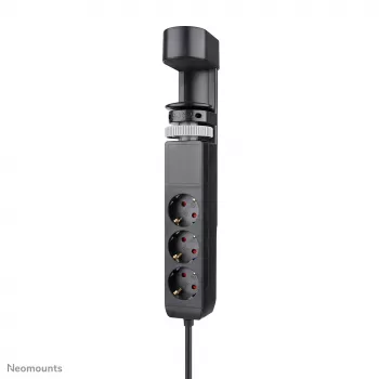 Neomounts DS22-840BL6 Presa da tavolo con morsetto e porte USB-C e USB-A – ricarica rapida
