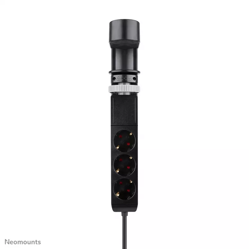 Neomounts DS22-840BL6 Presa da tavolo con morsetto e porte USB-C e USB-A – ricarica rapida