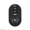 Neomounts DS22-840BL6 Presa da tavolo con morsetto e porte USB-C e USB-A – ricarica rapida