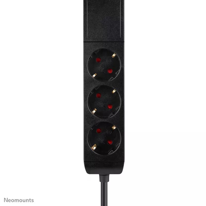 Neomounts DS22-840BL6 Presa da tavolo con morsetto e porte USB-C e USB-A – ricarica rapida