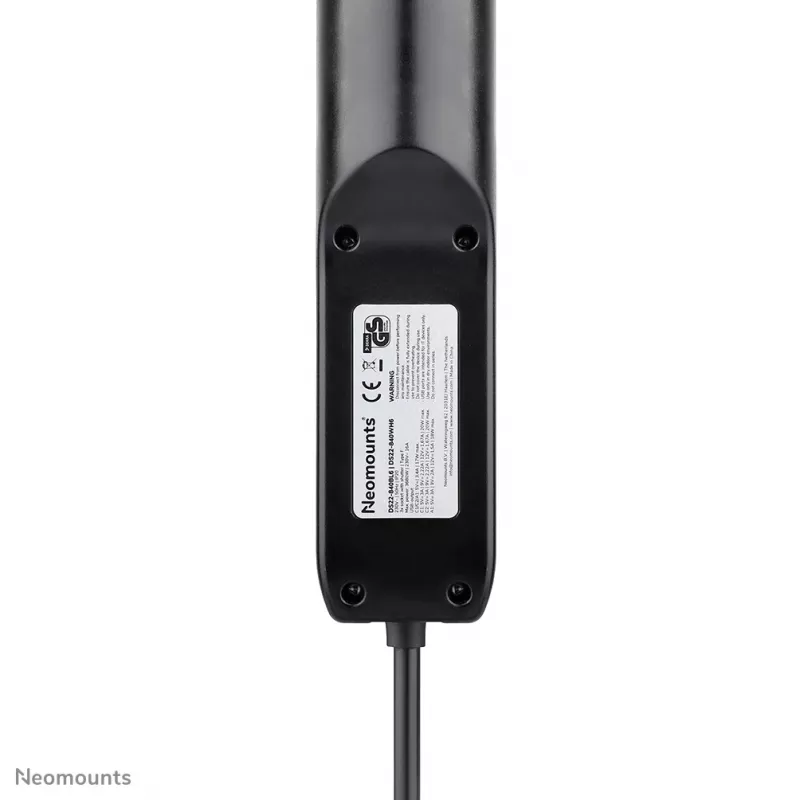 Neomounts DS22-840BL6 Presa da tavolo con morsetto e porte USB-C e USB-A – ricarica rapida