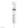 Neomounts DS22-840WH6 Presa da scrivania con morsetto e porte USB-C e USB-A – ricarica rapida